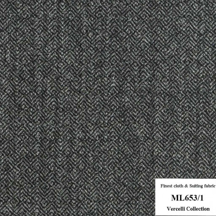 ML653/1 Vercelli CXM - Vải Suit 95% Wool - Xám Trơn